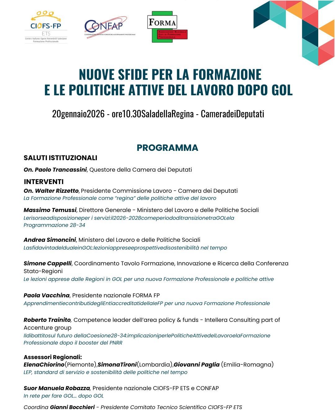 Nuove sfide per la formazione e le politiche attive del lavoro dopo GOL